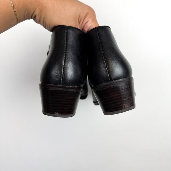 Vionic Womens Jolene Leather Ankle Zip Boots Booties Black - 9.5 US - Picture 5 of 9